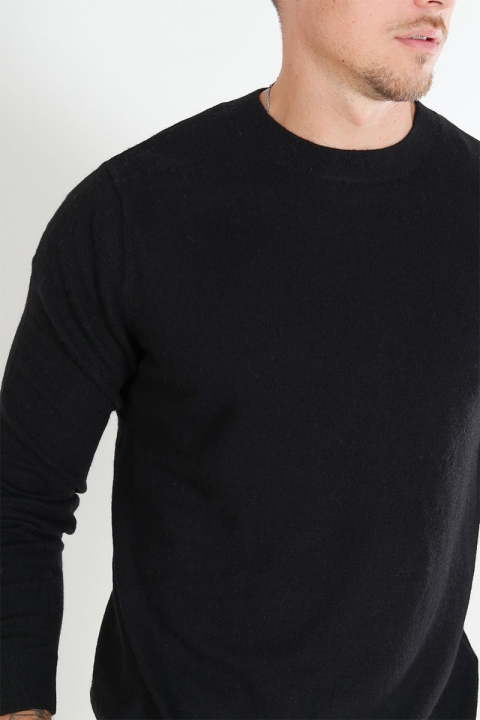 Jack & Jones Carter Knit Crew Neck Black