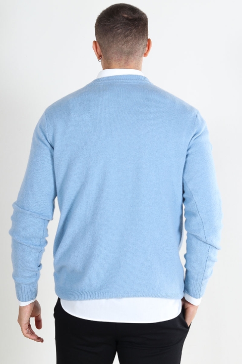 Solid Dyllon Knit Faded Denim