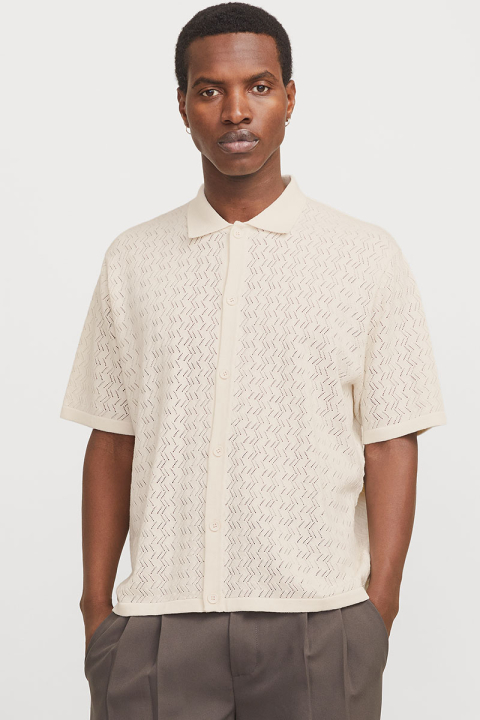 Jack & Jones Tyler Knit SS Polo Sea Salt