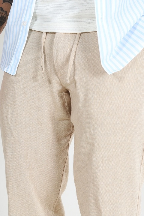 Selected Brody Straight Fit Linen Pants Incense