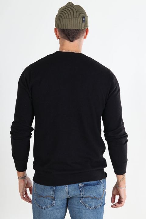 Jack & Jones Carter Knit Crew Neck Black