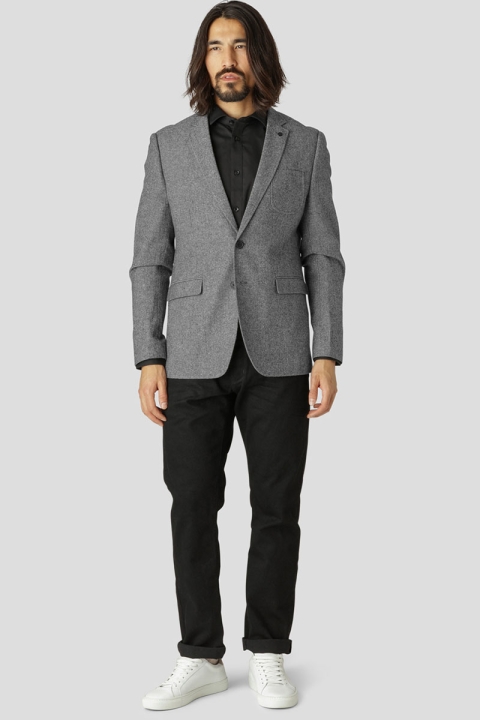 Clean Cut Copenhagen Santos Wool Blazer Black Mix