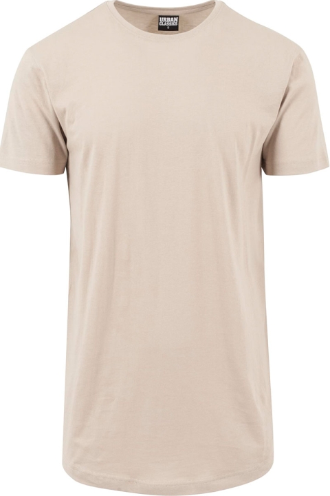 URBAN CLASSICS Shaped Long Tee Sand