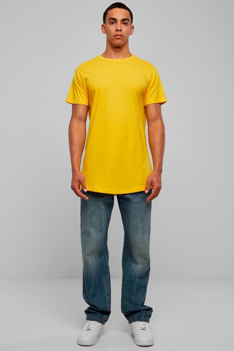 URBAN CLASSICS Shaped Long Tee Chrome Yellow