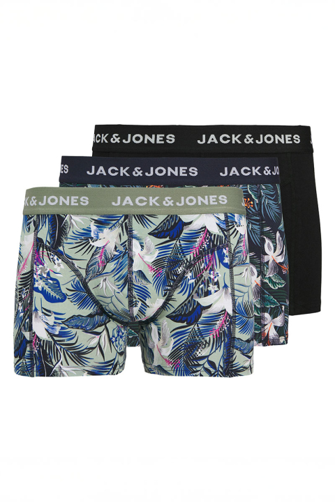 Jack & Jones Brady Flower Trunks 3-Pack Sky Captain