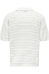 ONLY & SONS Grayson SS Chocket Knit Polo Cloud Dancer