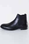 Jack & Jones Wargo Leather Chelsea Boots Anthracite