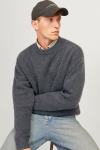 Jack & Jones Ollie Knit Crew Neck Iron Gate