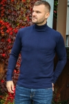 JEFF MALCOLM ROLL NECK KNIT Navy