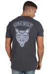 Just Junkies Ganger Wolf T-skjorte Ebony