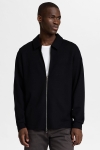 Selected Emanuel Soft Sweat Full Zip Black