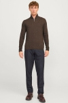 Jack & Jones Emil Knit Half Zip Mulch