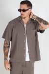 Selected Boxy Casper Waffle SS Shirt Morel