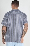 ONLY & SONS Trev Regular SS Structure Stripe Shirt Navy Blazer