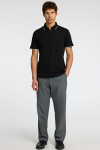 Selected Fave Zip Sport Polo SS Black