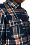 Fat Moose Adrian Cotton Check Shirt Navy Check