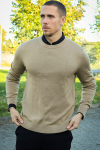 Selected Tray LS Merino Knit Crew Neck Kelp