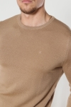 Clean Cut Copenhagen Merino Wool Crew Camel Melange