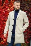 ONLY & SONS Jaylon Wool Coat Silver Lining