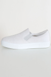 Selected David Chunky Suede Slip On Sneaker White