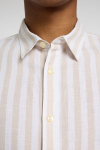 Selected Slim Sun Linen Shirt LS Pure Cashmere Stripe