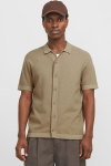 Jack & Jones Emil Knit Structure Shirt SS Coriander