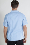 Solid Allan Cuba Linen Shirt Chambray Blue