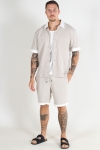 ONLY & SONS Mabon Relax Emb SS Shirt Silver Lining
