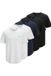 Jack & Jones Brody Regular Fit Tee 5-Pack White