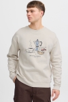 Solid Mulder Sweatshirt Oatmeal