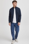 Solid Valencia Knit Full  Zip Insignia Blue