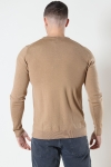 Clean Cut Copenhagen Merino Wool Crew Camel Melange