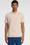 Selected Fave Zip Sport Polo SS Oatmeal