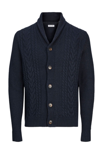 Craig Knit Shawl Neck Sky Captain