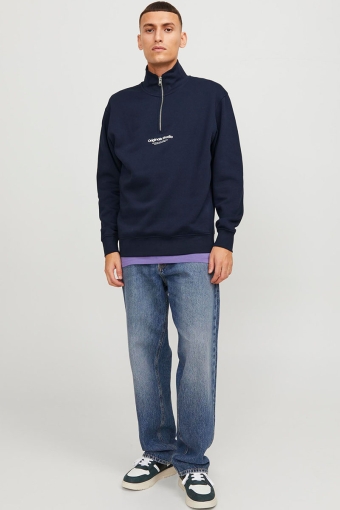 Vesterbro Sweat Half Zip Sky Captain