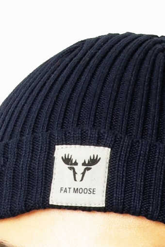 Fat Beanie Dark Navy