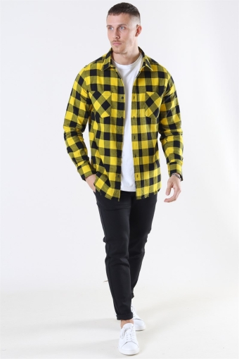 Checked Flanell Skjorte Black/Honey