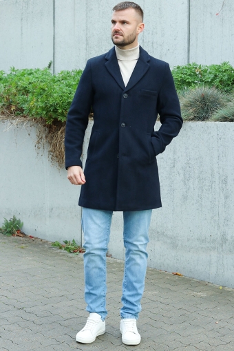 JAYLON WOOL COAT OTW Dark Navy