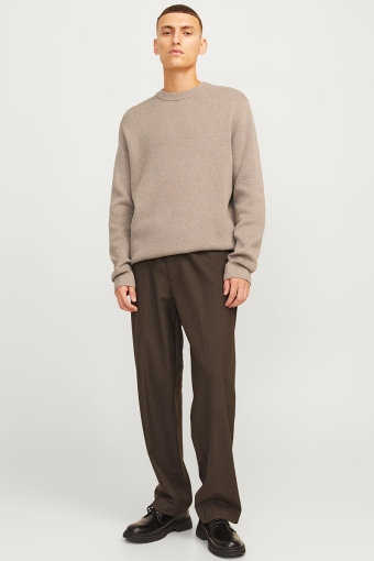 Milano Stitch Knit Crew Neck Greige