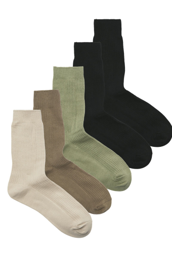 Premium Socks 5-Pack Silver Lining