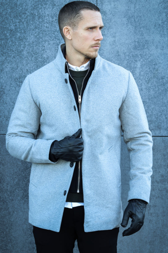 Harrison Wool Jacket  Light Grey Melange