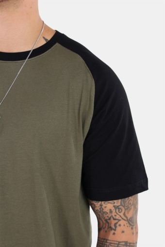 Raglan T-skjorte New Army/Black