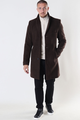 Jaylon Wool Coat Hot Fudge