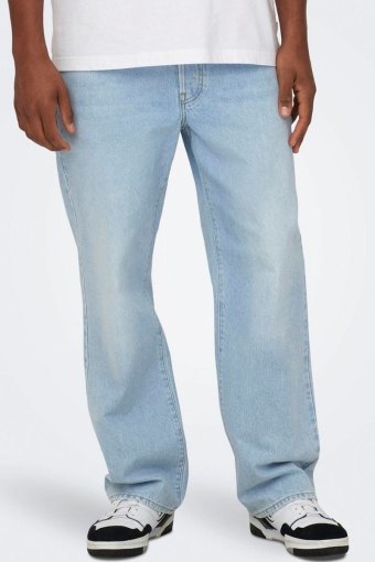 Fade Loose Jeans 6780 Light Blue Denim