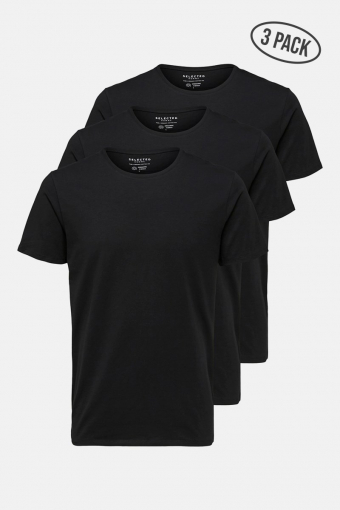 New Pima T-shirt 3-Pack Black