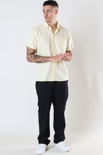 Allan SS Linen Shirt Anise Flower