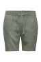 ONLY & SONS Tel Latham Linen Shorts Dusty Olive