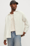 Jack & Jones Greenpoint Jacquard Overshirt  Antique White