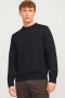 Jack & Jones Milano Stitch Knit Crew Neck Black Beauty