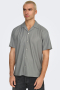 ONLY & SONS Kari Relaxed Plizze Resort SS Shirt Limestone